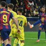 Aksi Lamine Yamal Barcelona dalam laga La Liga