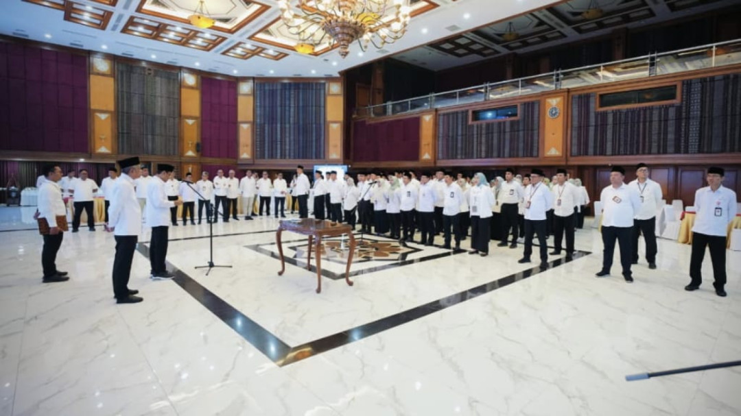 Pelantikan pejabat Kemensos oleh Saifullah Yusuf